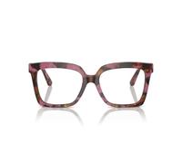 Michael Kors Mk4119u Nassau - Marcos cuadrados de gafas graduadas de ajuste universal para mujer, Lente de demostración y tortuga gráfica ciruela, 53 mm