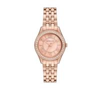 Michael Kors Reloj Harlowe para Mujer, Movimiento de Cuarzo a Tres Agujas con Correa de Acero Inoxidable o Piel, 33 mm, Oro metálico