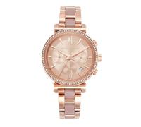 Michael Kors - Reloj Bradshaw Mini cronógrafo de Cuarzo con Correa de Acero Inoxidable en Oro Rosa para Mujer MK5799