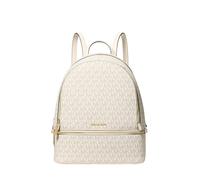 Michael Kors Mochila Mediana con Logotipo de la Línea Signature en Crema Multicolor