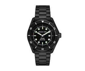 MICHAEL KORS - Montre Maritime à Trois Aiguilles en Acier Inoxydable Noir, pour Homme, MK9181