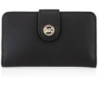 Michael Kors Mujer MD Tab Bifold Wallet Monedero Monedero Negro