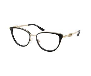 Michael Kors Mujer Michael Kors MK3103 HILTON HEAD 3005 Monturas ópticas Metal Negro Transparente Cat Eye Normal