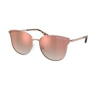 Michael Kors Mujer MK1120 Salt lake city 11086F Gafas de sol Metal Oro rosa Oro Redonda Reflejado Sombreado