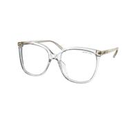 Michael Kors Mujer MK2137U ANAHEIM 3006SB Gafas de sol Acetato Transparente Transparente Cuadrada Normal