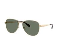 Michael Kors Mujer Sunglass Biarritz - Color del Marco: Dorado claro brillante, Color de la Lente: Verde liso