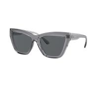 Michael Kors Mujer Sunglass Dubai - Color del Marco: Azul y transparente, Color de la Lente: Gris oscuro liso