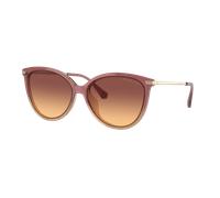 Michael Kors Mujer Sunglass Dupont - Color del Marco: Marrón claro rosa empolvado, Color de la Lente: Purple Amber Gradient