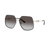 Michael Kors Mujer Sunglass Empire Butterfly - Color del Marco: Dorado claro / Negro, Color de la Lente: Gris oscuro degradado