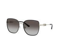 Michael Kors Mujer Sunglass Empire Square 2 - Color del Marco: Dorado claro / Negro, Color de la Lente: Gris oscuro degradado