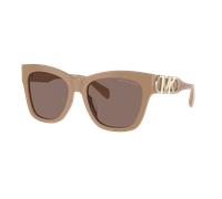 Michael Kors Mujer Sunglass MK2182U Empire Square - Color del Marco: Cámel sólido, Color de la Lente: Polarizadas marrón liso