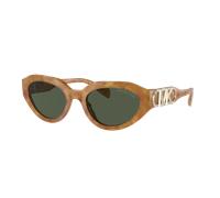 Michael Kors Mujer Sunglass MK2192 Empire Oval - Color del Marco: Ámbar y tortuga, Color de la Lente: Olive Green Solid