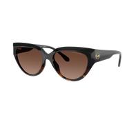 Michael Kors Mujer Sunglass MK2241U Boca Raton - Color del Marco: Negro y tortuga degradado, Color de la Lente: Polarizadas marrón oscuro degradado