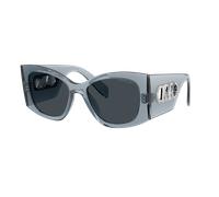 Michael Kors Mujer Sunglass MK2244U Costa Blanca - Color del Marco: Denim transparente, Color de la Lente: Azul y gris liso