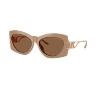 Michael Kors Mujer Sunglass Navarra - Color del Marco: Camello, Color de la Lente: Marrón liso