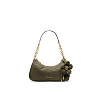 Michael Kors Nolita - Bolsa de cadena mediana para mujer, Nailon/Loden/Abalorio de flor, talla de un talla