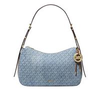 Michael Kors Nolita Medium Top Zip Convertible Bandolera Dorada Hardware/Mk Firma/Nuevo horizonte, Talla única, Carpa, Nolita Medium Top Zip Convertible Hombro