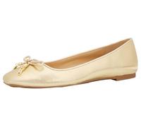 Michael Kors Nori Flex Flat, Mujer, Dorado Claro, 38 EU