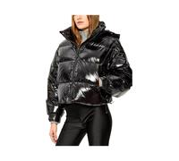 Michael Kors - Nylon Ciré Puffer Jacket - Jackets - Mujer - Negro - L -