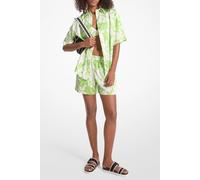 Michael Kors Palm Pull On Short In Green Apple Talla: M | Pantalones Cortos Outlet | Mujer | Verde