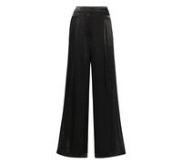 Michael Kors- Pantalones anchos iridiscentes en negro- Trousers- Mujer- Negro- 3XS- Pantalones anchos iridiscentes en negro