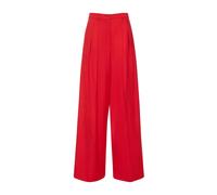 Michael Kors - Pantalones Palazzo de Gabardina de Lana Tissue - Trousers - Mujer - Rojo - M -