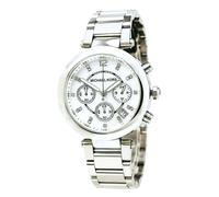 Michael Kors Parker Color Plata+Cronógrafo Esfera + Mop, Cristal, Fecha