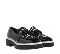 MICHAEL KORS Parker Lug Loafer, Sneaker Mujer, Black Optic White, 41 EU