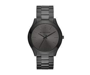 Michael Kors - Pasarela Delgada con Acero Inoxidable Negro para Hombre MK8507