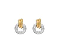 Michael Kors Pendientes de latón plateado para mujer, MKJ8533931