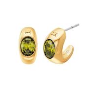 Michael Kors Pendientes de aro para mujer, metal y circonitas, 32030627, talla única, Metal, No es una piedra preciosa