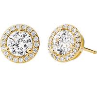 Pendientes de botón para mujer Michael Kors plata 925 12 circonitas Talla única Oro 32010070