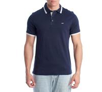 Michael Kors Polo de algodón de manga corta para hombre, OF15FY220B, azul navy, L