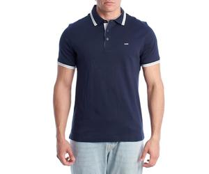 Michael Kors Polo de algodón de manga corta para hombre, OF15FY220B, azul navy, XL