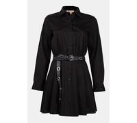 Michael Kors Poplin Pleated Mini Dress Black Talla: XXL | Mini Vestidos Outlet | Mujer | Negro