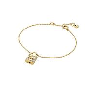 Michael Kors - Pulsera de cadena de plata de ley en tono dorado MK Premium Kors para mujer, MKC1631AN710