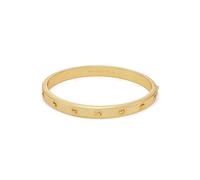 Michael Kors Pulsera de latón para mujer con cierre de botón a presión