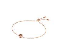 Michael Kors Pulsera para mujer de metal dorado rosa con piedras semipreciosas y cierre deslizante