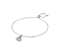 Michael Kors Pulsera para mujer de plata con piedras semipreciosas y cierre deslizante
