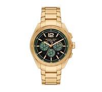 Michael Kors Reloj Accelerator 2 para Hombre, Movimiento cronógrafo de Cuarzo con Correa de Acero Inoxidable, Oro Sepia