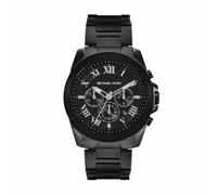Michael Kors Reloj Alek para Hombre, Movimiento cronógrafo de Cuarzo con Correa de Acero Inoxidable, Negro