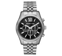 Michael Kors Reloj analógico 'LEXINGTON' negro / plata One Size negro / plata