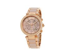 Michael kors reloj parker en tono dorado rosa rf mk5896