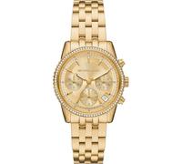 Michael Kors Reloj Bryant para Mujer, Movimiento cronógrafo de Cuarzo de 35 mm con Correa de Acero Inoxidable, 35 mm, Tono Oro