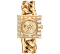 Michael Kors - Reloj de cadena Mini Lock Pavé en tono dorado - Accessories - Mujer - Amarillo - ONE SIZE -