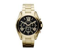 Michael Kors - Reloj de Cuarzo cronógrafo Bradshaw de Gran tamaño con Correa de Acero Inoxidable Dorado para Mujer MK5739