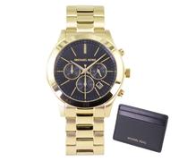 Michael Kors Reloj Hombre Set MK1076SET Chrono 44 mm Ø Tarjetero Nuevo EMBALA...