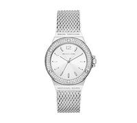 Michael Kors Reloj Lennox para Mujer, Movimiento de Cuarzo a Tres Agujas en Tono Plateado con Correa de Acero Inoxidable
