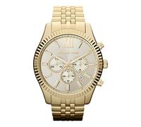 Michael Kors - Reloj Lexington cronógrafo de Cuarzo con Correa de Acero Inoxidable en Tono Dorado para Hombre MK8281