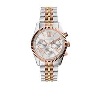 Michael Kors - Reloj Lexington cronógrafo de Cuarzo con Correa de Acero Inoxidable en Tonos Plateados y Dorados para Mujer MK5735